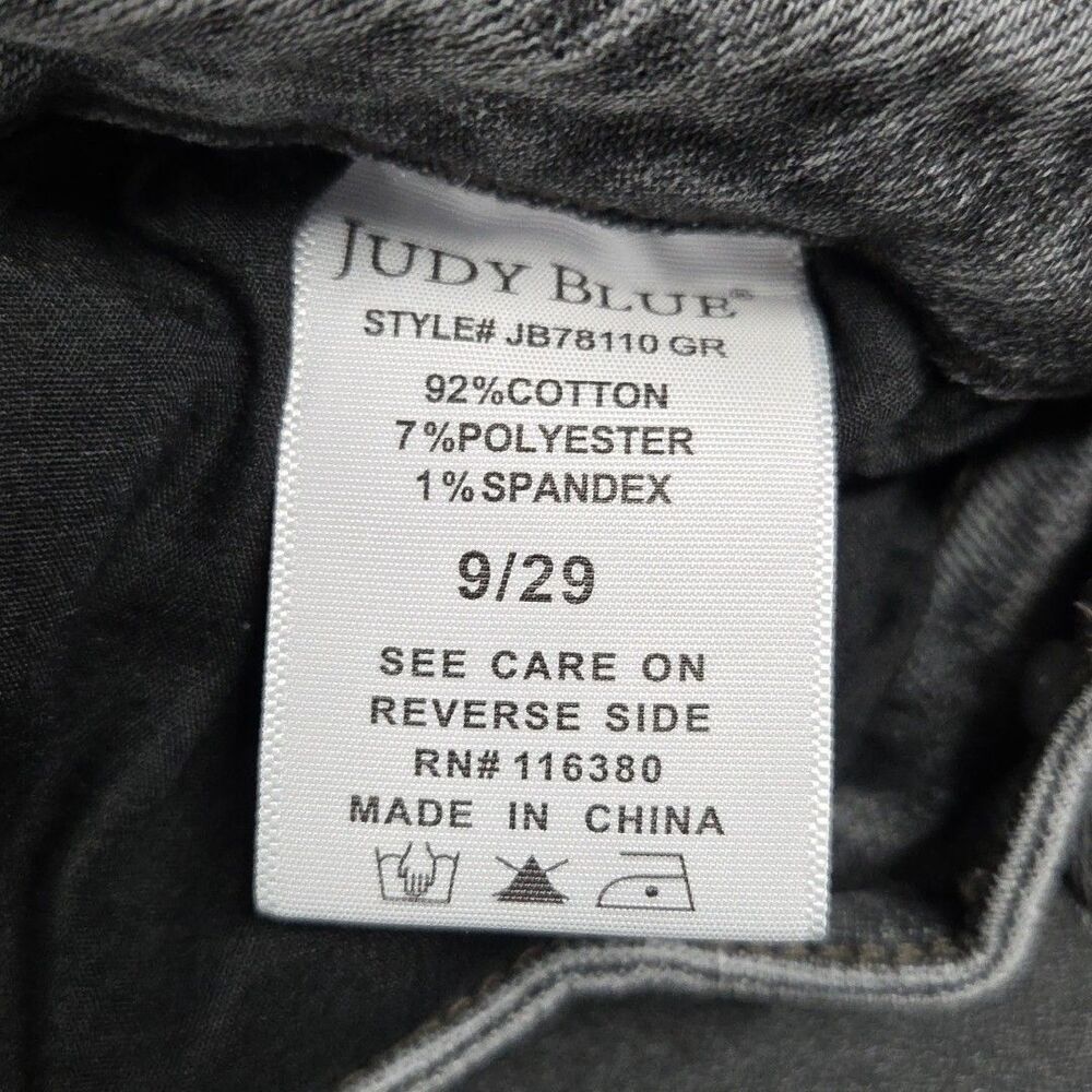 Judy Blue Slim Fit Jeans Women’s 9/29 Gray Stretch Button Fly JB78110GR - Picture 6 of 6